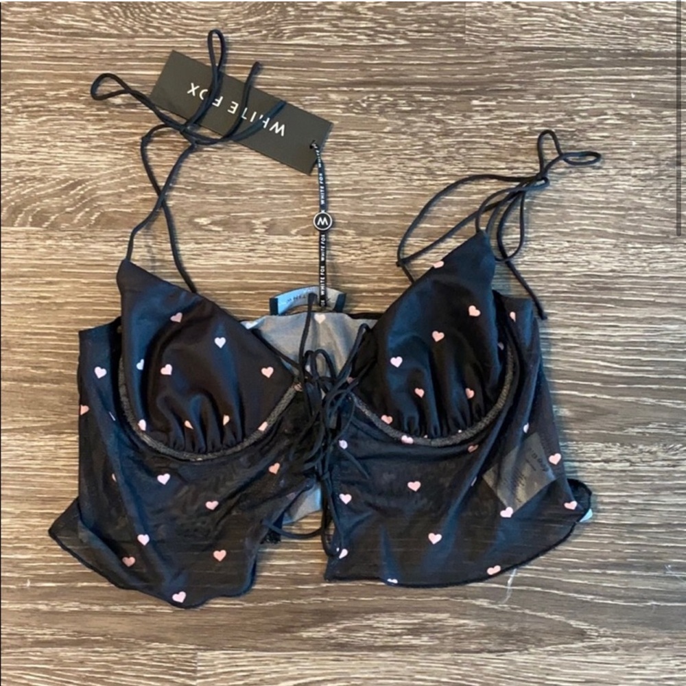 🩷White Fox Boutique Heart Crop Top 🩷